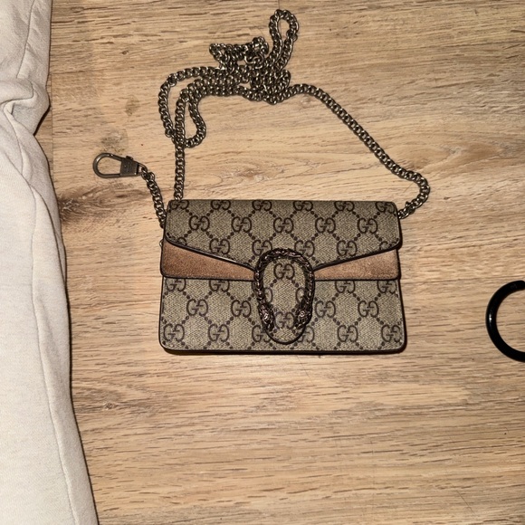 N/A Handbags - Beige and Brown Crossbody Bag